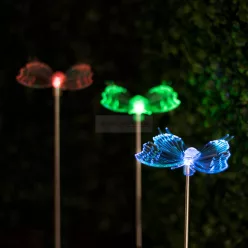 Leszúrható kerti RGB LED pillangó