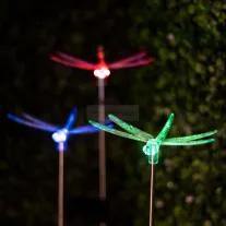 Leszúrható kerti RGB LED szitakötő