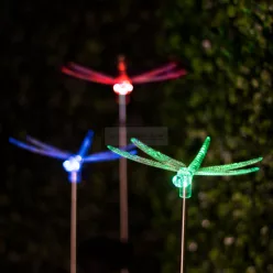 Leszúrható kerti RGB LED szitakötő