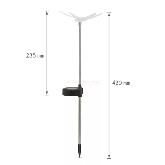 Leszúrható kerti RGB LED szitakötő