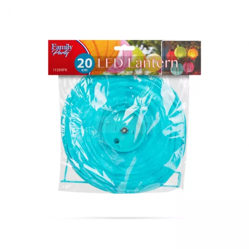 LED-es lampion - 1 LED - Kék - 2 x AAA