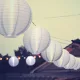 Szolár lampion hidegfehér 21x22cm fehér
