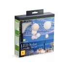 Szolár lampion hidegfehér 21x22cm fehér