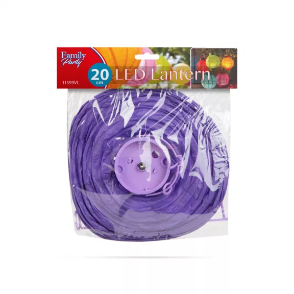 LED-es lampion - 1 LED - Lila - 2 x AAA