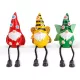 Szolár manók lábbal - 3 féle - 3 melegfehér LED - 13,5 cm