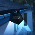 Szolár ereszcsatorna fény - 6 hidegfehér SMD LED - fekete