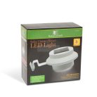 Napelemes led lámpa ereszcsatornára/kerítésre fehér