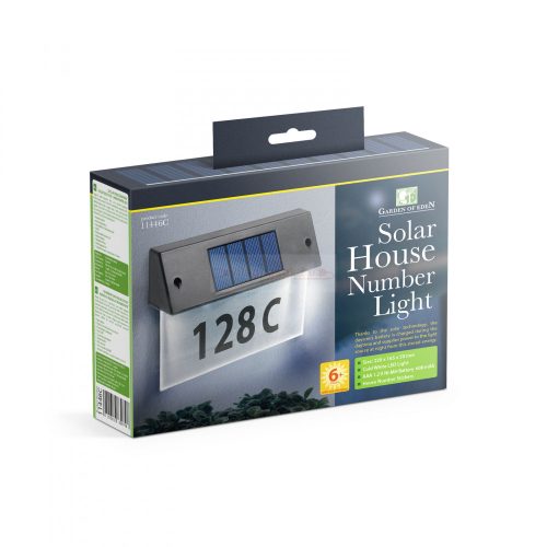 Házszámfény átlátszó plexi 18x20cm