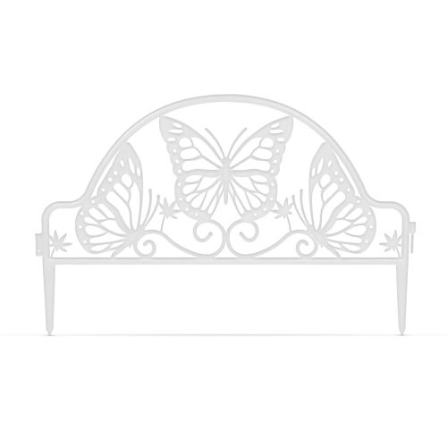 Virágágyás szegély / kerítés- fehér pillangós