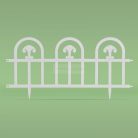 Virágágyás szegély / kerítés- fehér