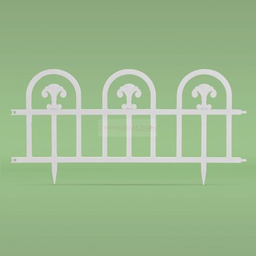 Virágágyás szegély / kerítés- fehér