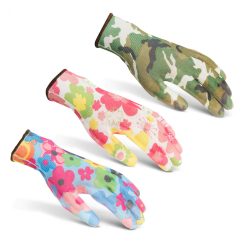 Mintás kerti kesztyű-L