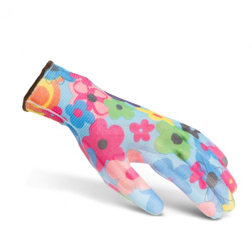 Mintás kerti kesztyű-L