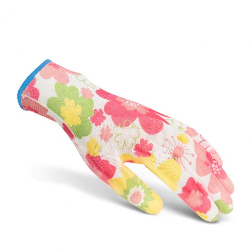 Mintás kerti kesztyű-M