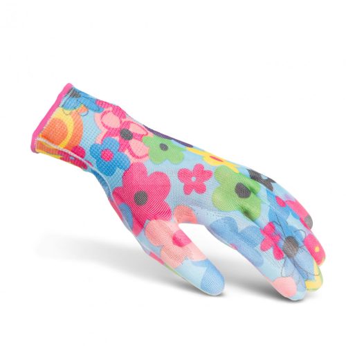 Mintás kerti kesztyű-XS