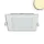 LED panel, 9W, szögletes, káprázás mentes, fehér, természetesfehér, dimmelhető