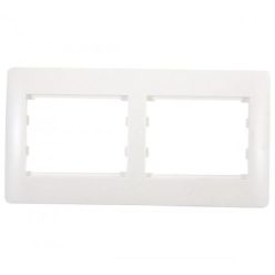 Rhyme vízszintes kettes keret Fehér metál