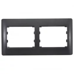 Rhyme vízszintes kettes keret Grafit metál