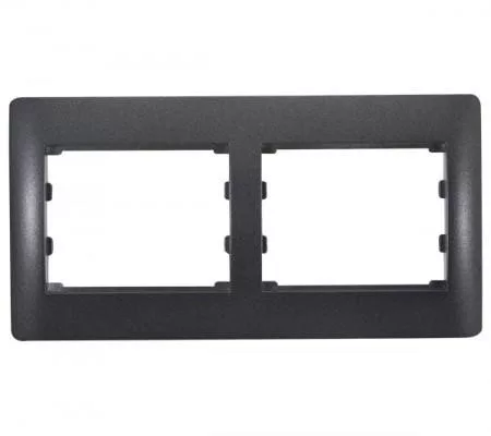 Rhyme vízszintes kettes keret Grafit metál