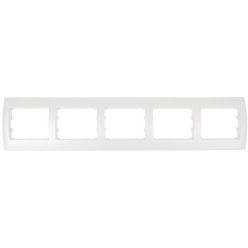 Rhyme vízszintes ötös keret Fehér metál