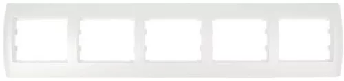 Rhyme vízszintes ötös keret Fehér metál