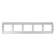Rhyme vízszintes ötös keret Szürke metál