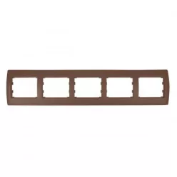 Rhyme vízszintes ötös keret Kávé metál