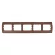 Rhyme vízszintes ötös keret Kávé metál