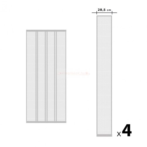 Szúnyogháló függöny ajtóra- fehér 4db 28,5x220 cm