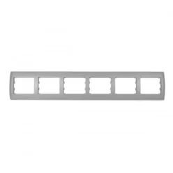 Rhyme vízszintes hatos keret Szürke metál