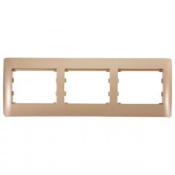 Rhyme vízszintes hármas keret Pezsgő metál