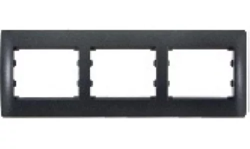 Rhyme vízszintes hármas keret Grafit metál