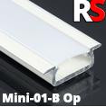 Alumínium profil LED szalaghoz RS mini 01-B opál