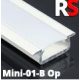 Alumínium profil LED szalaghoz RS mini 01-B opál