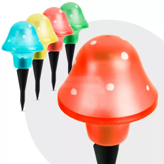 Leszúrható kerti LED gombalámpa 11cm