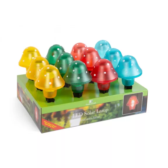 Leszúrható kerti LED gombalámpa 11cm