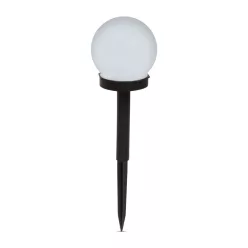   LED-es szolár lámpa - leszúrható - gömb alakú, hidegfehér - Ø10 cm
