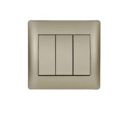 Rhyme csillár kapcsoló 3 billenővel Pezsgő metál