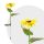 Leszúrható szolár virág- napraforgó - melegfehér - 70 cm - 2 db / csomag