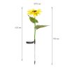 Leszúrható szolár virág- napraforgó - melegfehér - 70 cm - 2 db / csomag