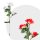 Leszúrható szolár virág - piros, fehér rózsa, RGB LED - 70 cm - 2 db / csomag