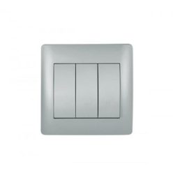 Rhyme csillár kapcsoló 3 billenővel Szürke metál