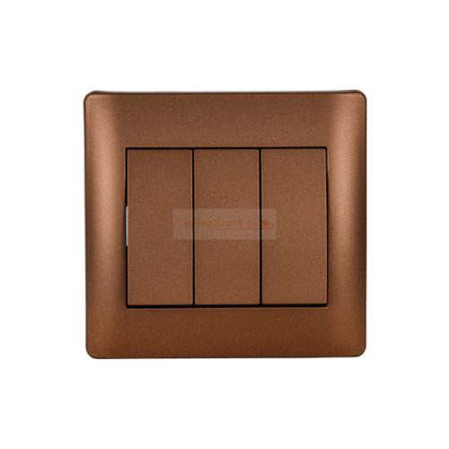 Rhyme csillár kapcsoló 3 billenővel Kávé metál