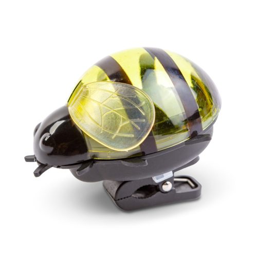 Szolár dekoráció csipesszel - teknős, méhecske, csiga, katica - 10 x 6 x 14 cm - fehér LED