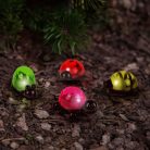 Szolár dekoráció csipesszel - teknős, méhecske, csiga, katica - 10 x 6 x 14 cm - fehér LED