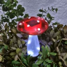 Leszúrható szolár gomba - 23,5 cm - 10 hidegfehér LED