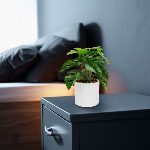 Műnövény dekoráció - filodendron - zöld - 20 x 8 cm