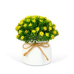   Műnövény dekoráció - apró virág - 3 féle - 18 x 8,5 cm