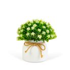 Műnövény dekoráció - apró virág - 3 féle - 18 x 8,5 cm