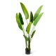 Műnövény dekoráció - banánlevél fa - zöld - 1,9 m